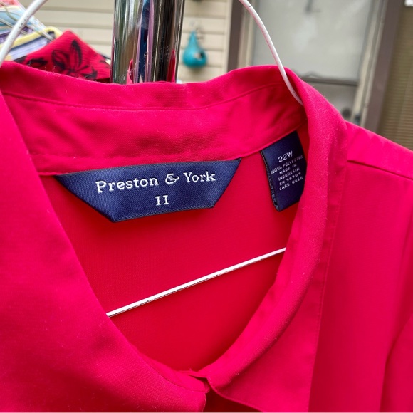 Red Preston & York II blouse - Picture 2 of 3